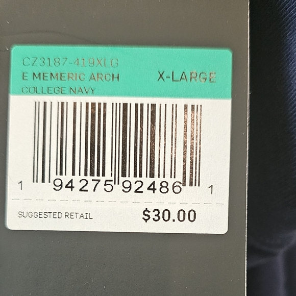 Nike Men's College Navy Blue Long Sleeve Tee Sz XL NWT - Picture 5 of 6